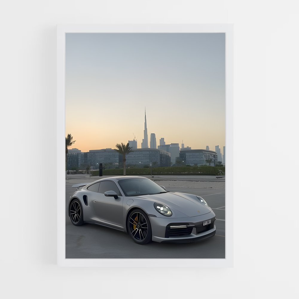 Poster Turbo Cityscape – affiche Porsche (vue 3)